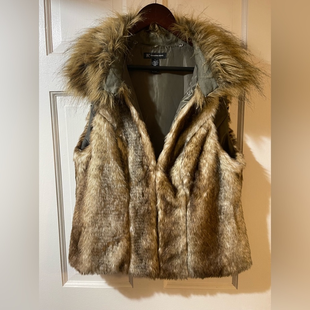 Large fur vest